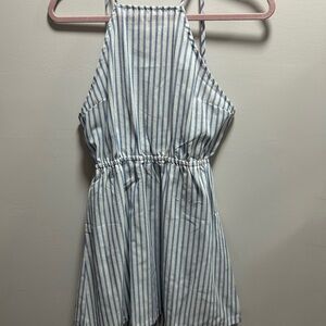 Striped Blue women’s Romper